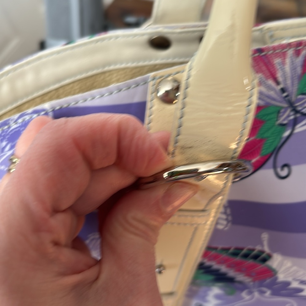 Salvatore Ferragamo Purple and cream butterfly Women's Bag - Picture 12 of 16